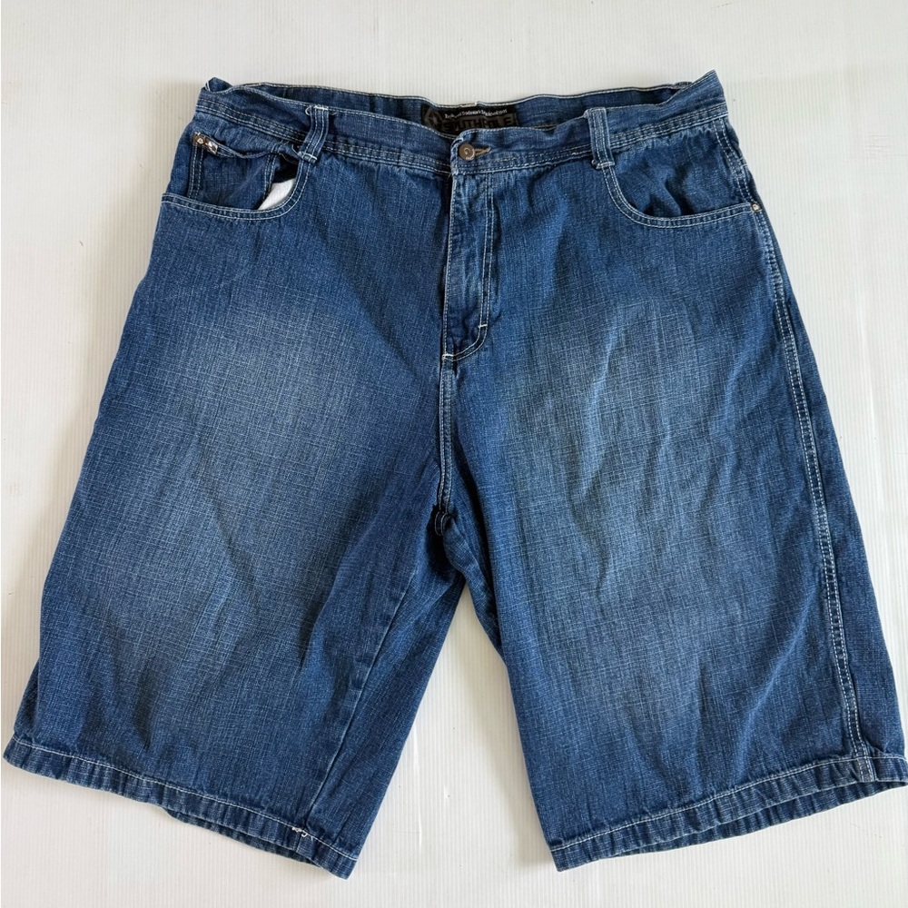 South Pole Jean Shorts Mens 42x14 Blue Vintage Baggy Y2K‎ Medium Wash Denim